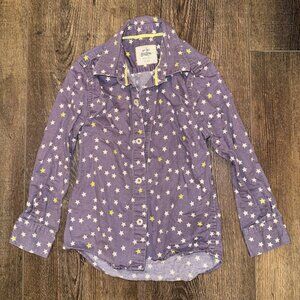Vintage Mini Boden Blue Stars Collar Shirt